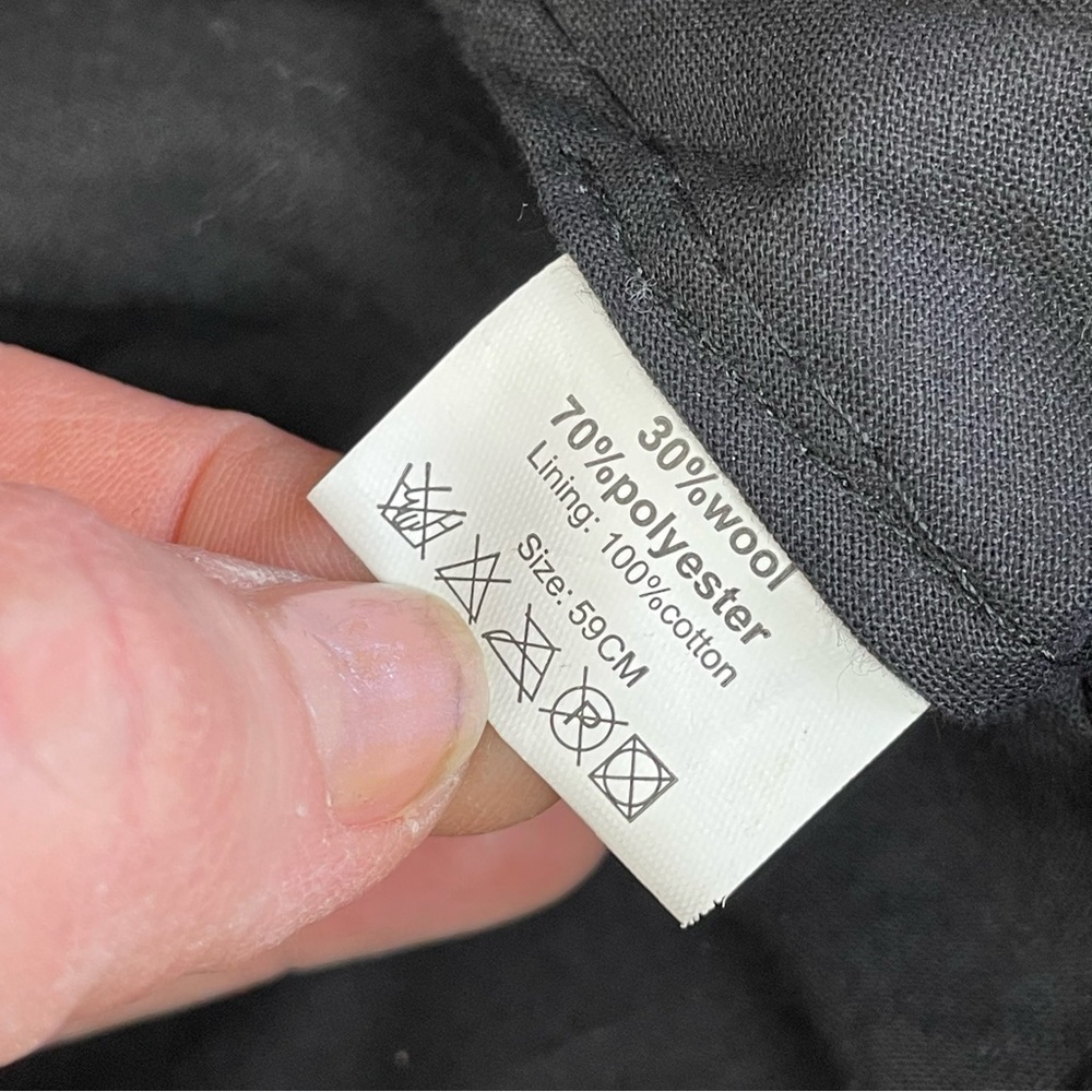 Norlender wool sailor Black Cap hat fisherman - Picture 6 of 10